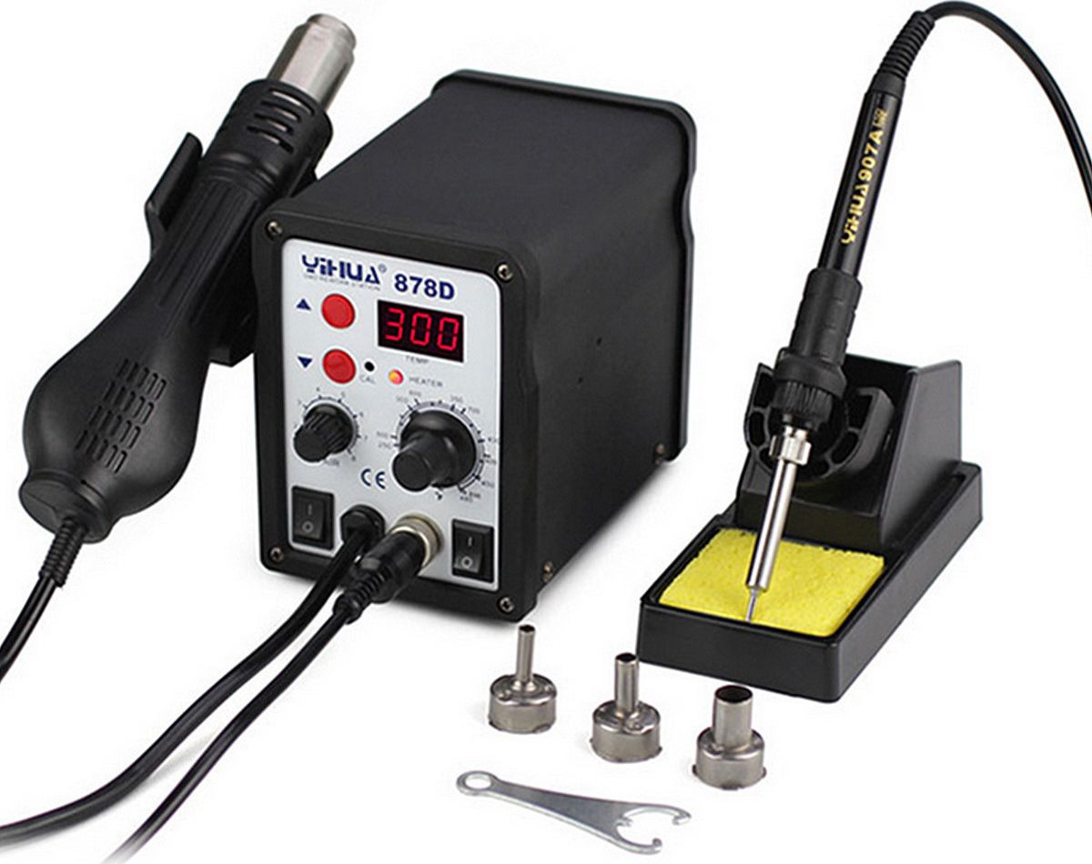 MicroSpareparts Mobile Zestaw lutownica i podgrzewacz (MOBX-TOOLS-020)