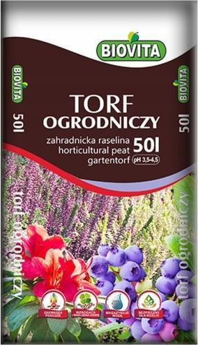 Biovita Torf kwaśny ogrodniczy 50L