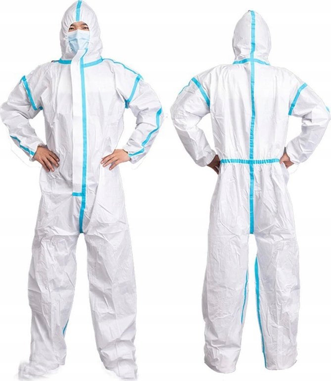 Rosfix KOMBINEZON MALARSKI OCHRONNY DO MALOWANIA NATRYSKOWEGO LAKIERNICZY Z KAPTUR