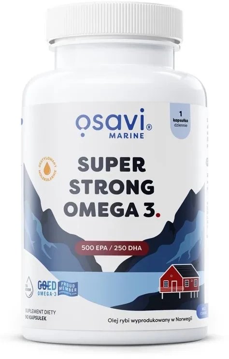 Osavi - Super Strong Omega 3, 500 EPA / 250 DHA, 90 kapsułek miękkich