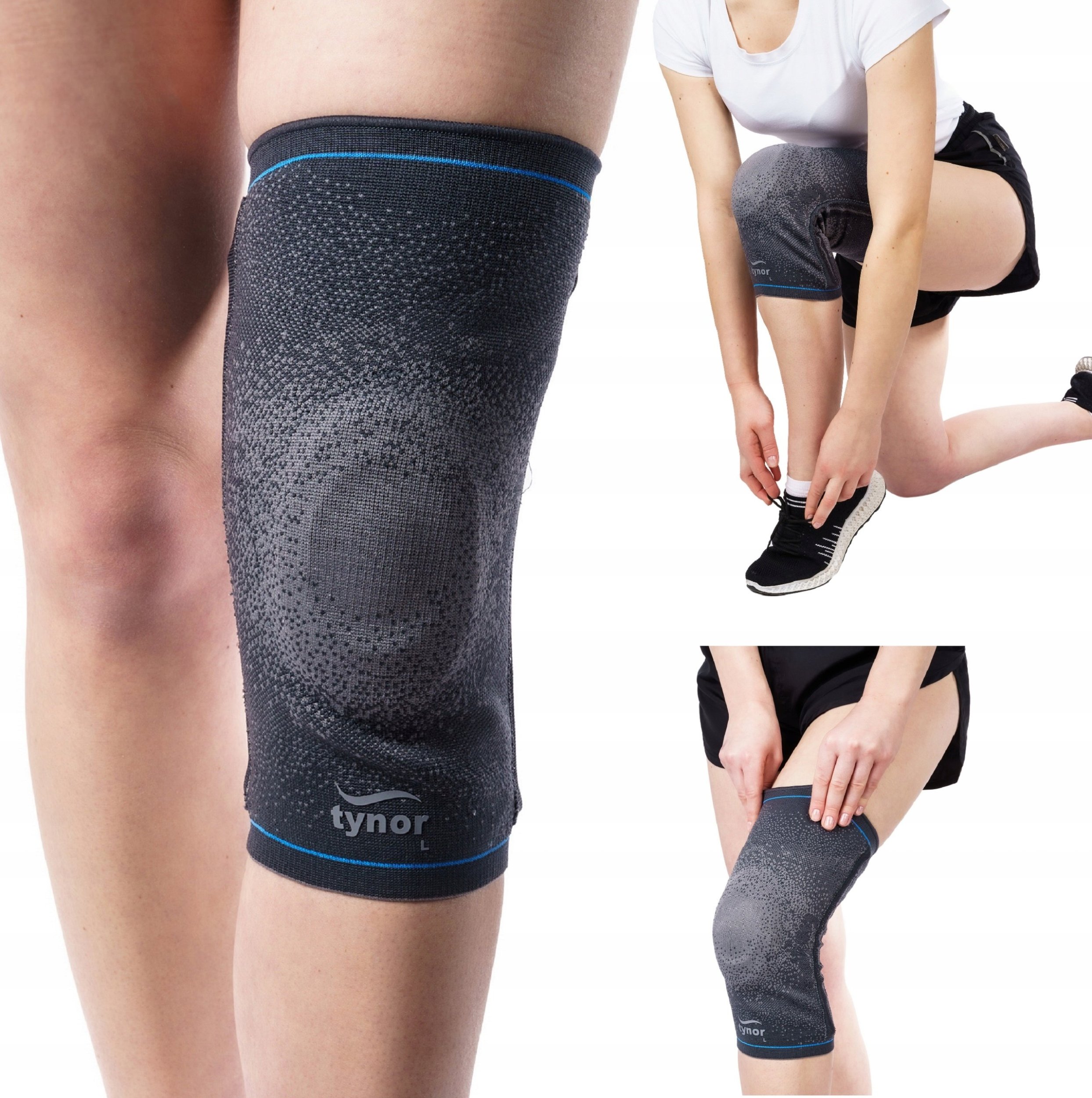 TYNOR ELASTYCZNY STABILIZATOR KOLANA OPASKA ORTEZA BóL