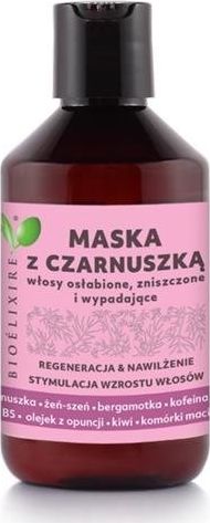 Bioelixire Maska do włosów zniszczonych i wypadających Czarnuszka 300ml