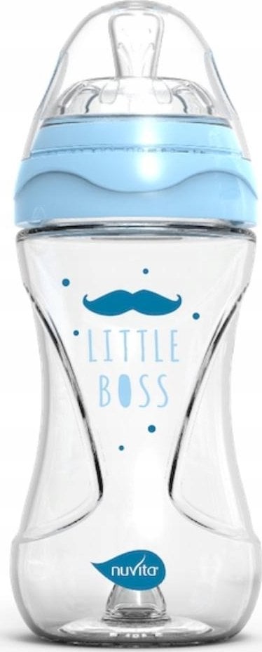 Nuvita Nuvita, Butelka szklana antykolkowa niebieska, 240ml