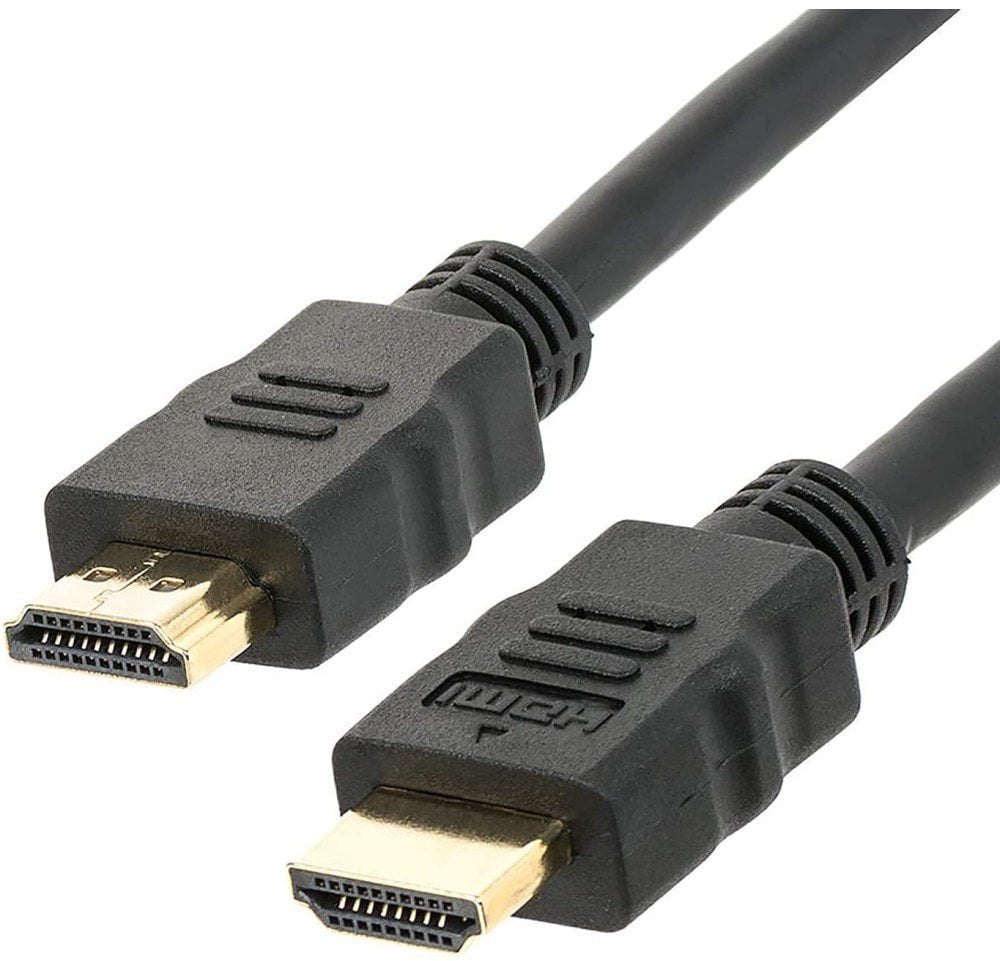 TECHLY High Speed HDMI Kabel mit Ethernet 1,5m Schwarz 2xHDMI Stecker 19pol. mit Goldbeschichtung AWG30