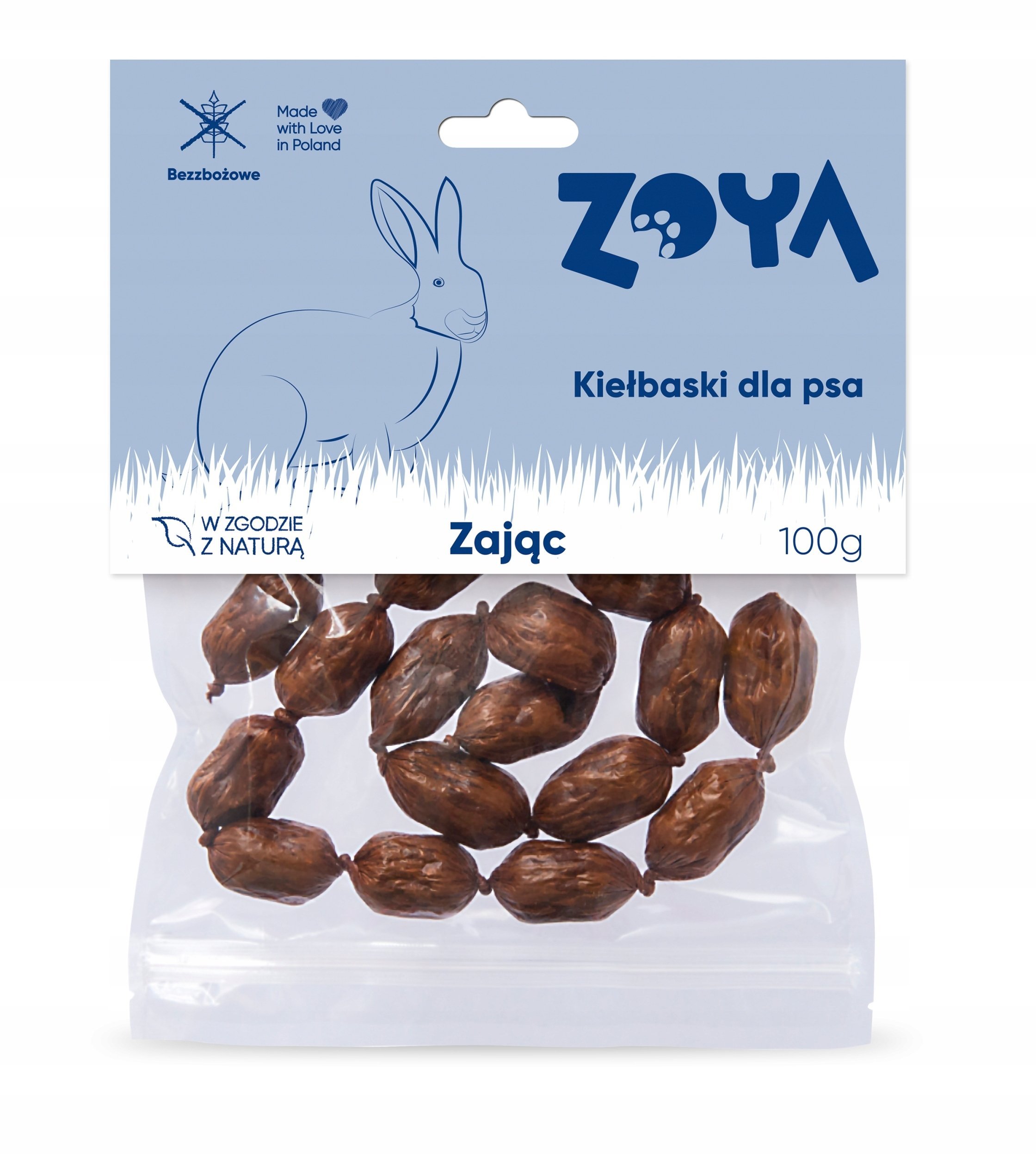 Zoya Kiełbaski z królika przysmak dla psa 100g