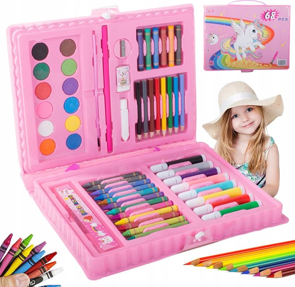 Verk ZESTAW ARTYSTYCZNY DO MALOWANIA W WALIZCE 68 szt