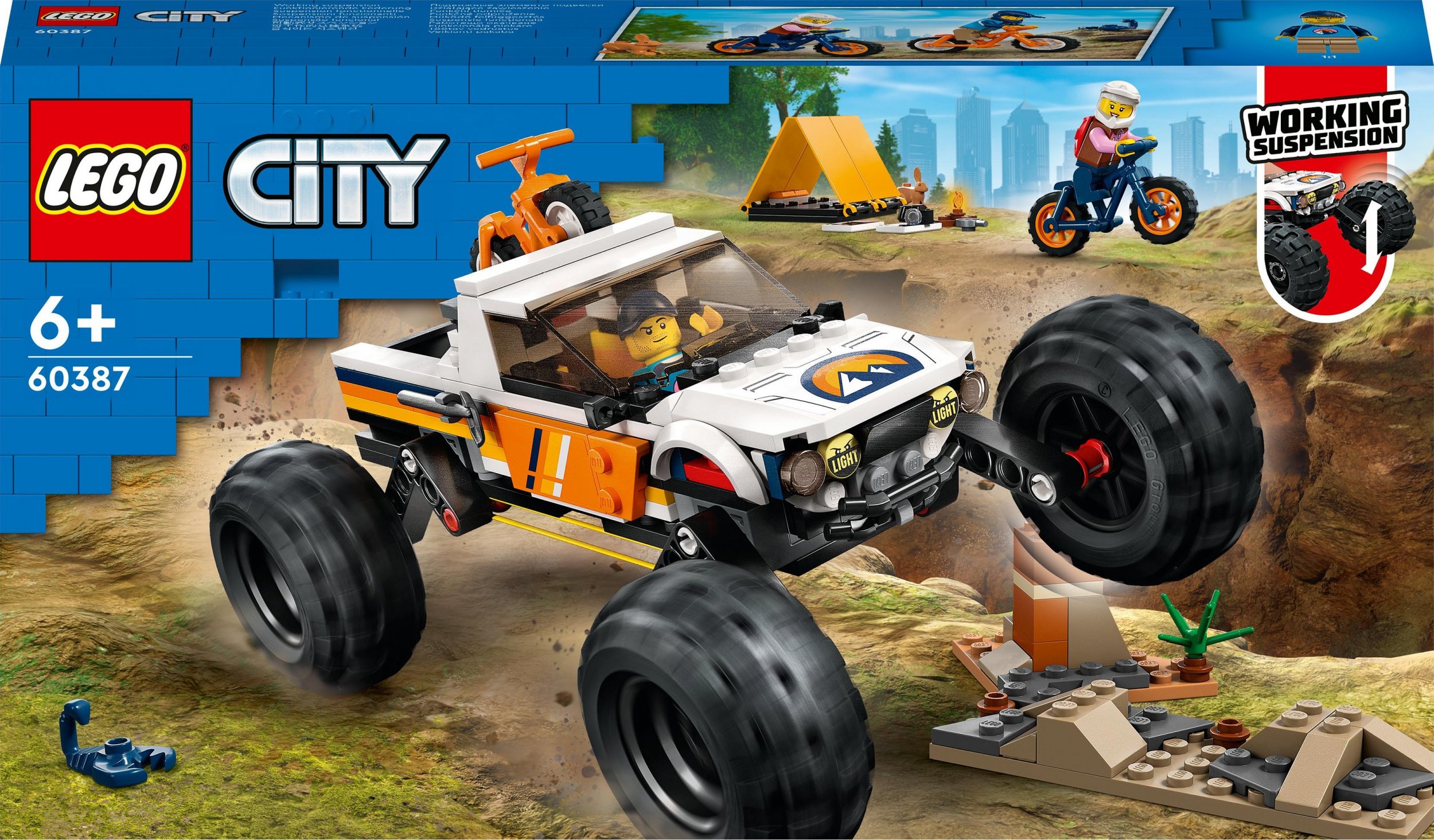 LEGO City Przygody samochodem terenowym z napędem 4x4 (60387)