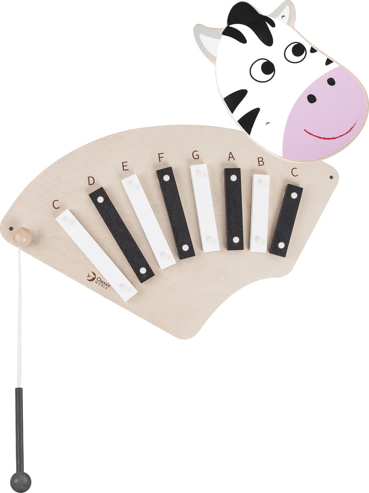 Classic World Muzyczna Tablica Ścienna Zebra