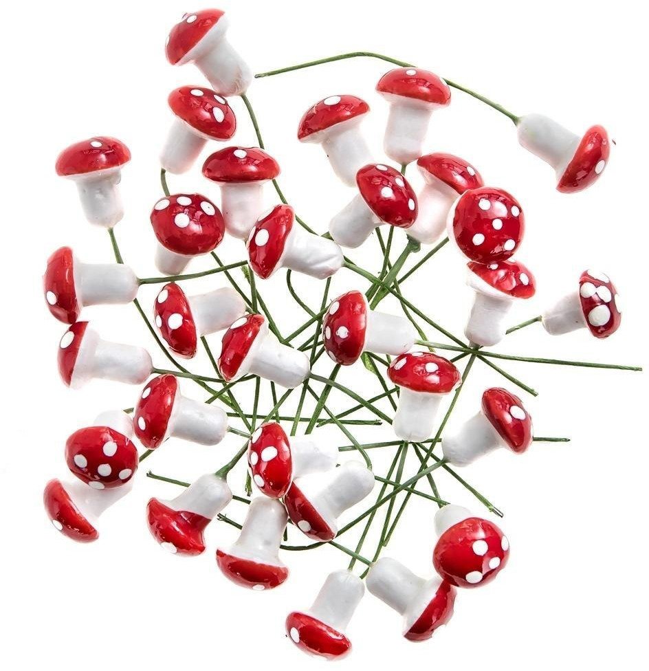 Muchomorki na druciku 30szt