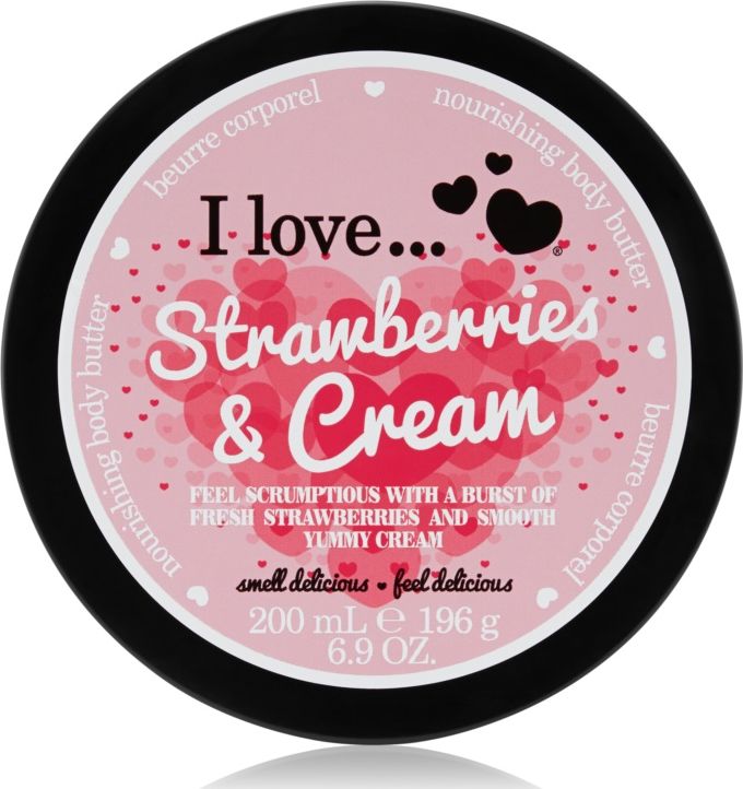 I love Masło do ciała Nourishing Body Butter Strawberries & Cream 200ml