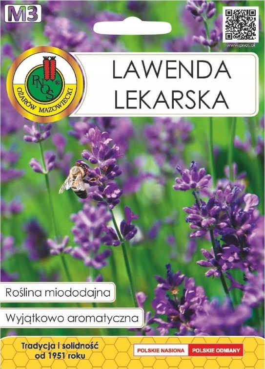 Lawenda lekarska 0,2g Miododajna ozdobna i lecznicza