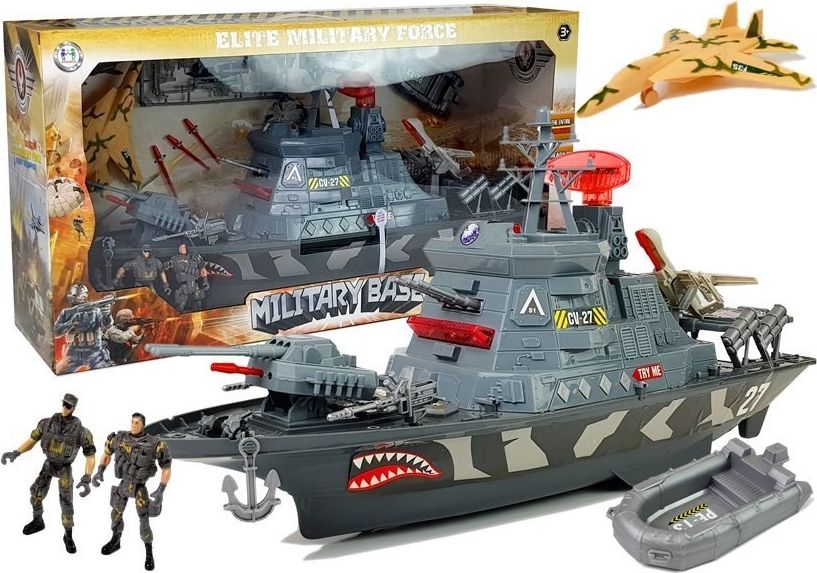 Lean Sport Import LEANToys Wojskowy Statek Baza Militarna Światła i Dźwięki