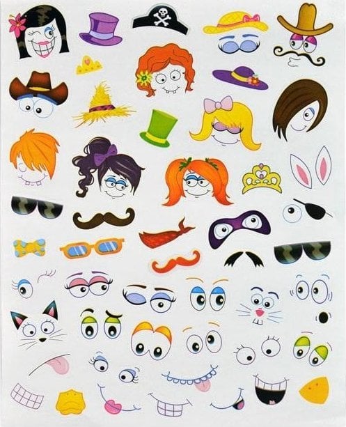 Naklejki do zdobienia pisanek - buźki