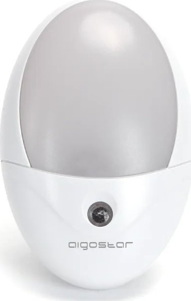 Lampka wtykowa do gniazdka Aigostar Lampka nocna LED z czujnikiem światła Lampka nocna LED z czujnikiem światła