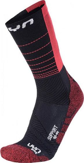Uyn Skarpety UYN Man Support Socks Black Red 2021 39-41