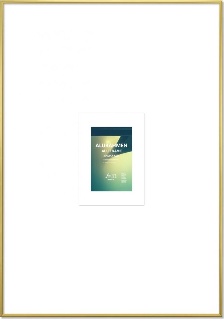 Ramka FPU APRIL Ramka ALU 70x100 złota, matowa (RA20)