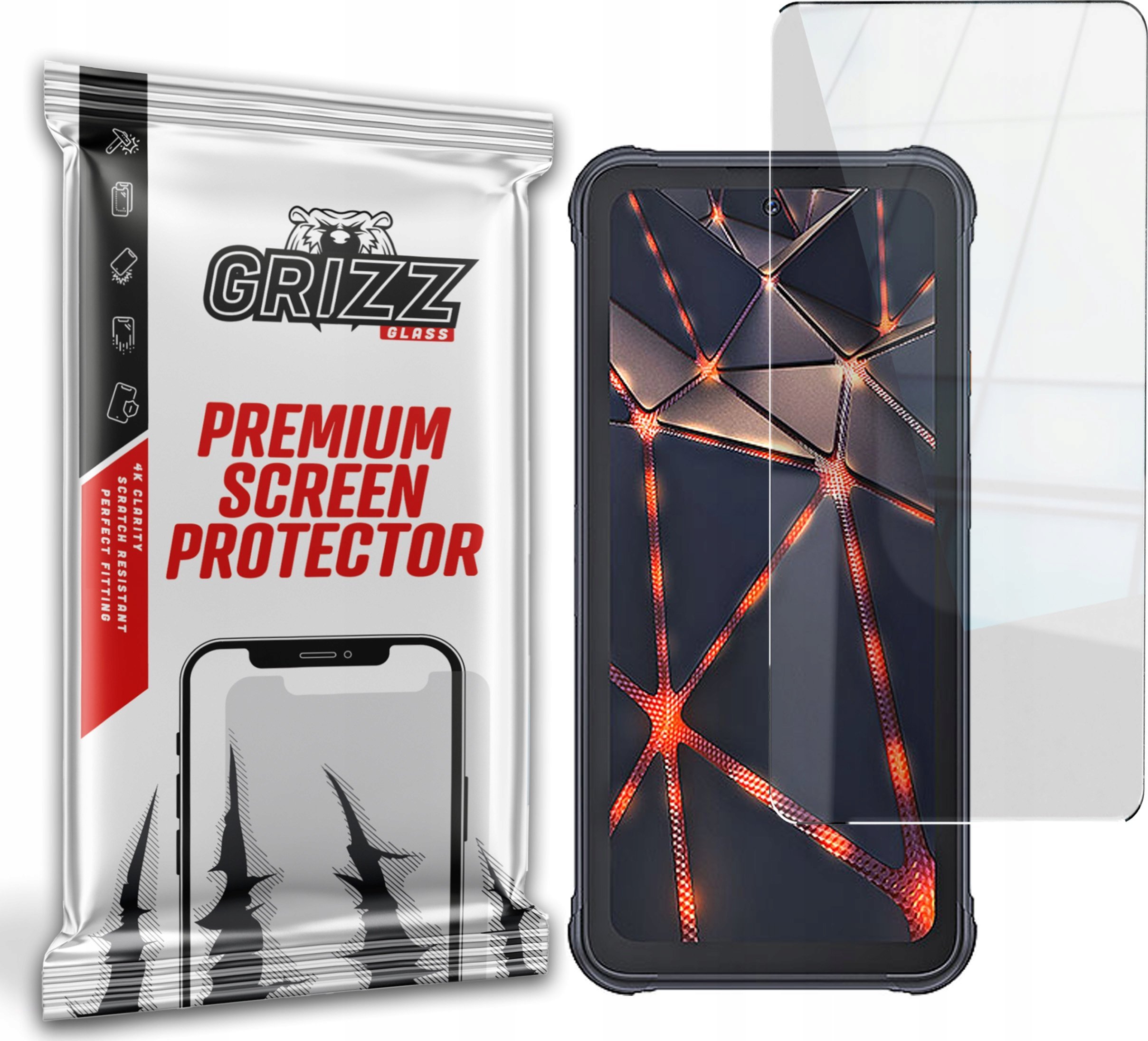 GrizzGlass Szkło hybrydowe GrizzGlass HybridGlass do Cubot KingKong 8