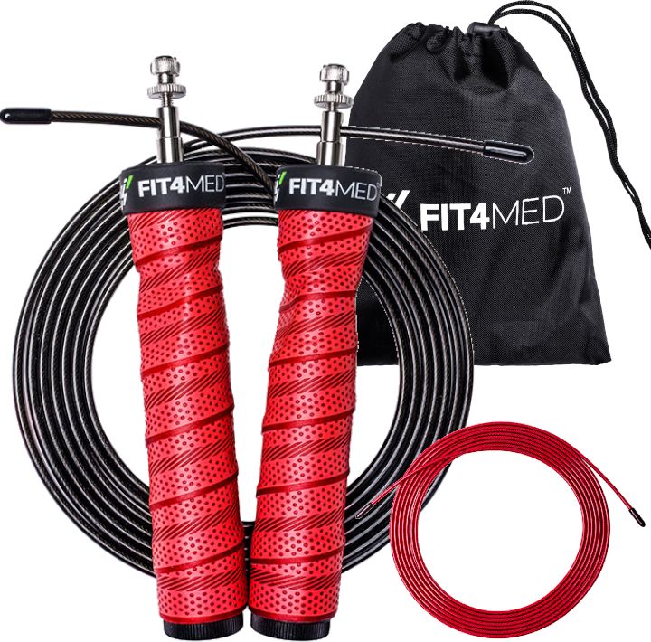 Skakanka sportowa Fit4Med FIT875 czerwona 300 cm