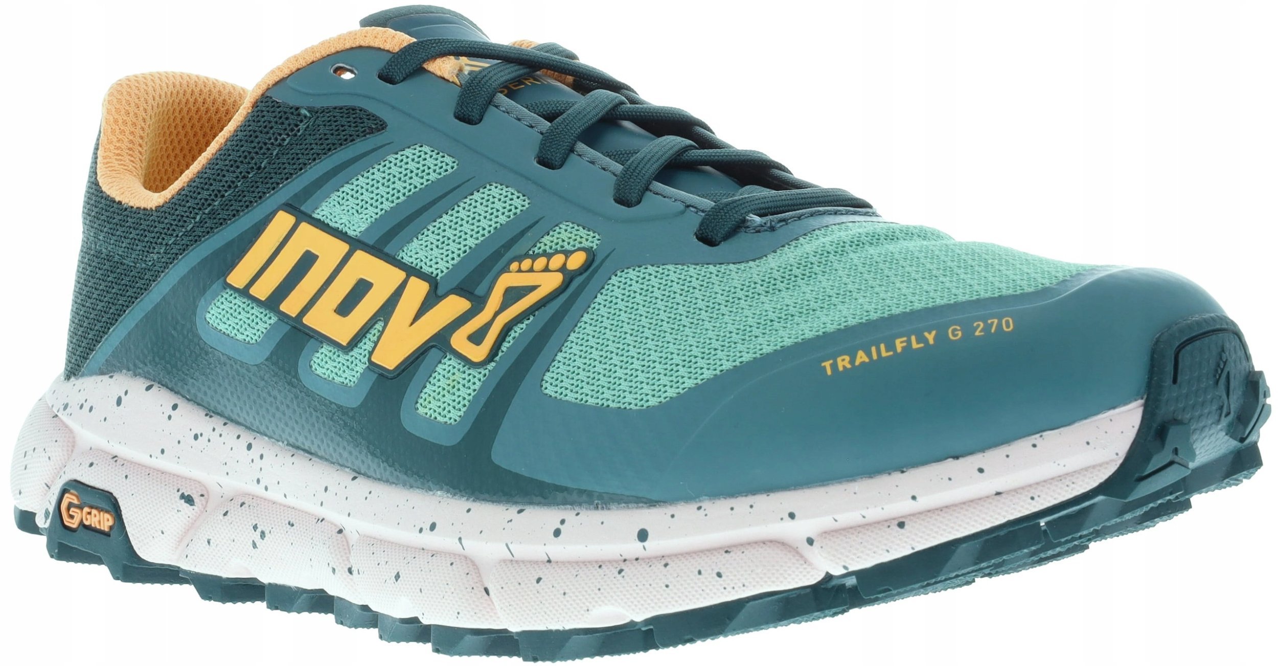 Buty trailowe damskie Inov-8 TrailFly G 270 V2 - pine/peach