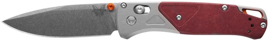 Benchmade BUGOUT 535-09 GRAY ALUMINIUM / REDSTONE RICHLITE