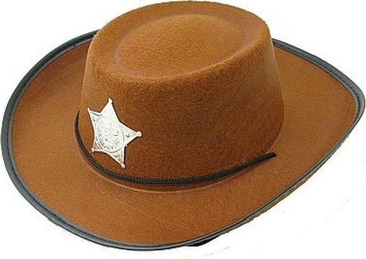 GoDan Kapelusz kowbojski z gwiazdą brązowy rozm.S