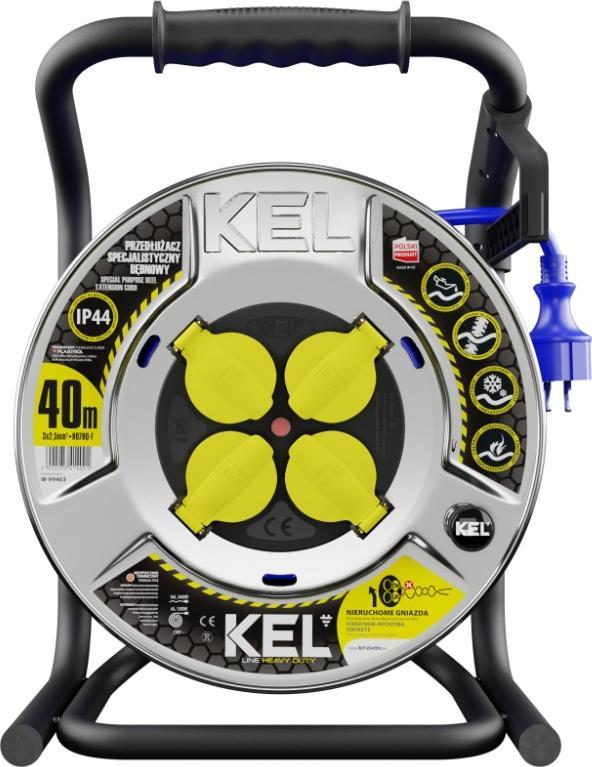 Plastrol Przedłużacz bębnowy SCHUKO 4x2p+Z IP44 16A 3x2,5 40m BLUE