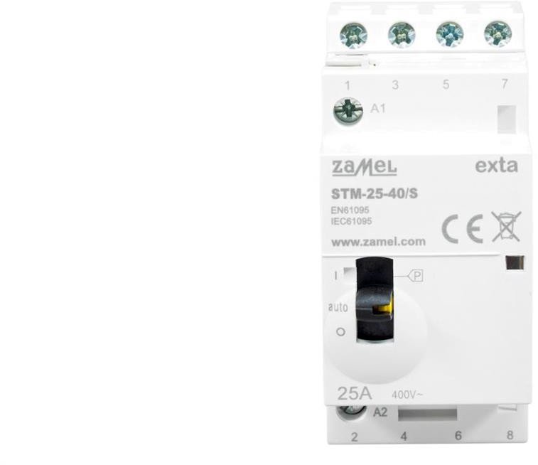 Stycznik modułowy ze sterowaniem ręcznym instalacyjny 25A 4Z 230V AC STM-25-40/S EXT10000314