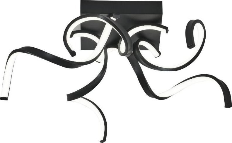 Lampa sufitowa Zumaline Lampa sufitowa LED 48W STELO 20031CL-BK Zuma Line