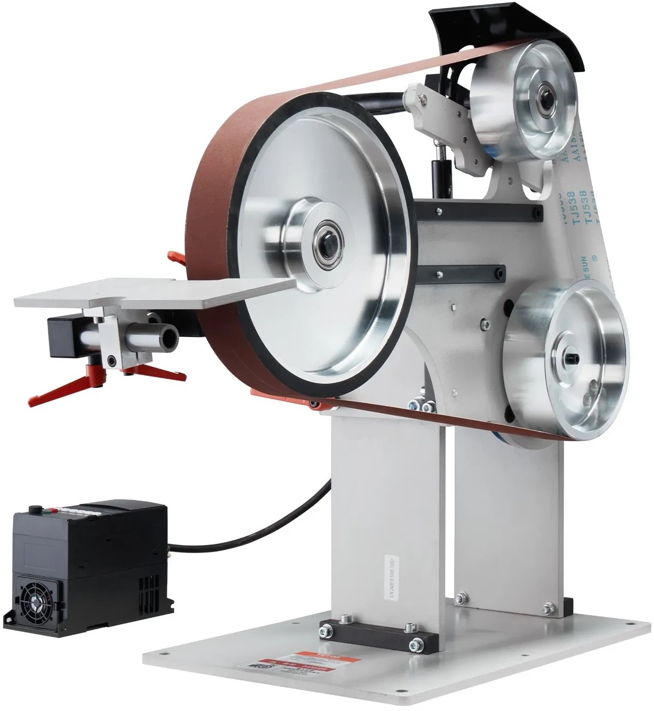 Szlifierka taśmowa 182x5 cm z falownikiem 3 formy do szlifowania metalu