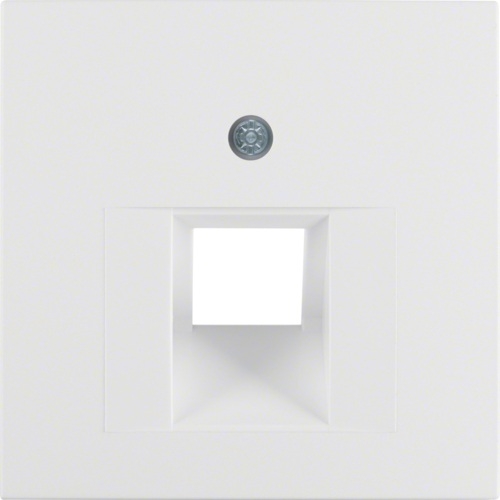 Hager Płytka do gniazda pojedyńczego UAE z zasuwami biała - 14071909