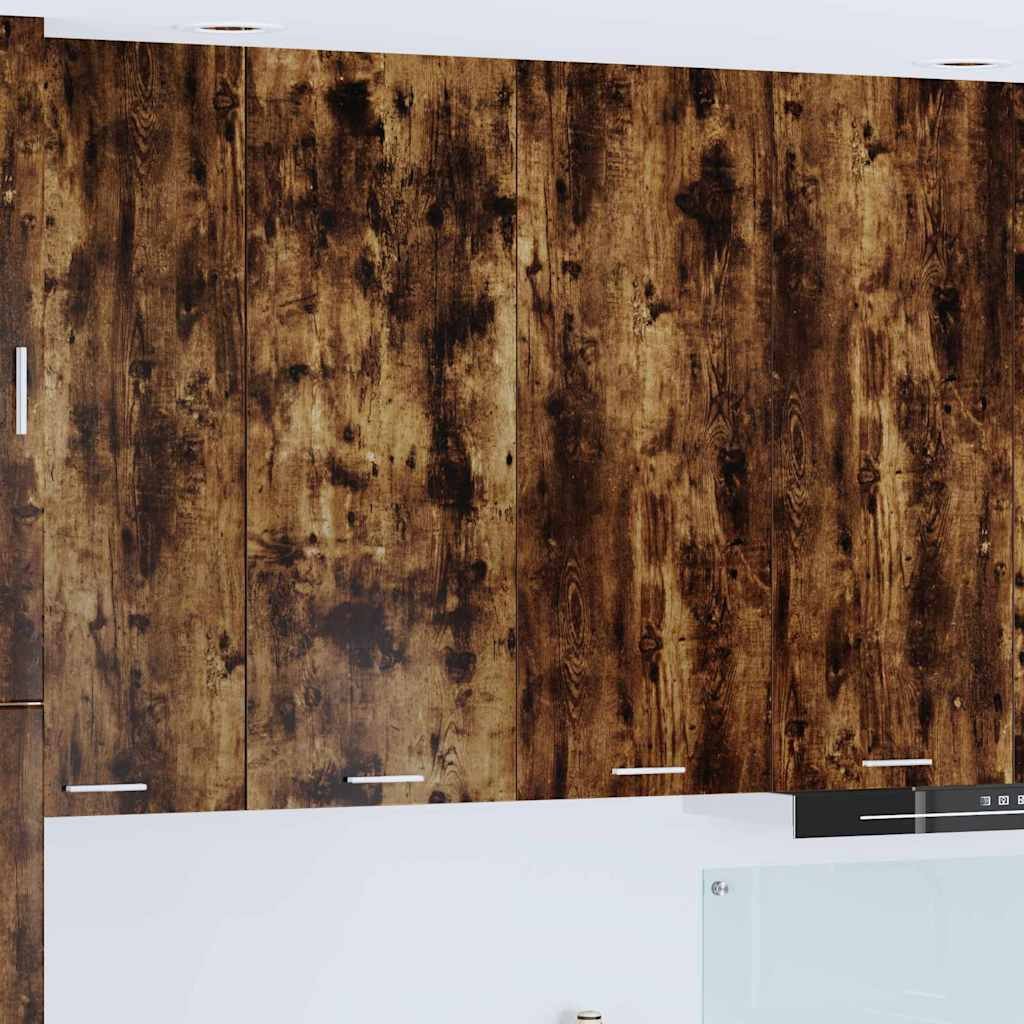 vidaXL Szafka wisząca z półką Riga Dąb wędzony 80 x 31 x 100 cm