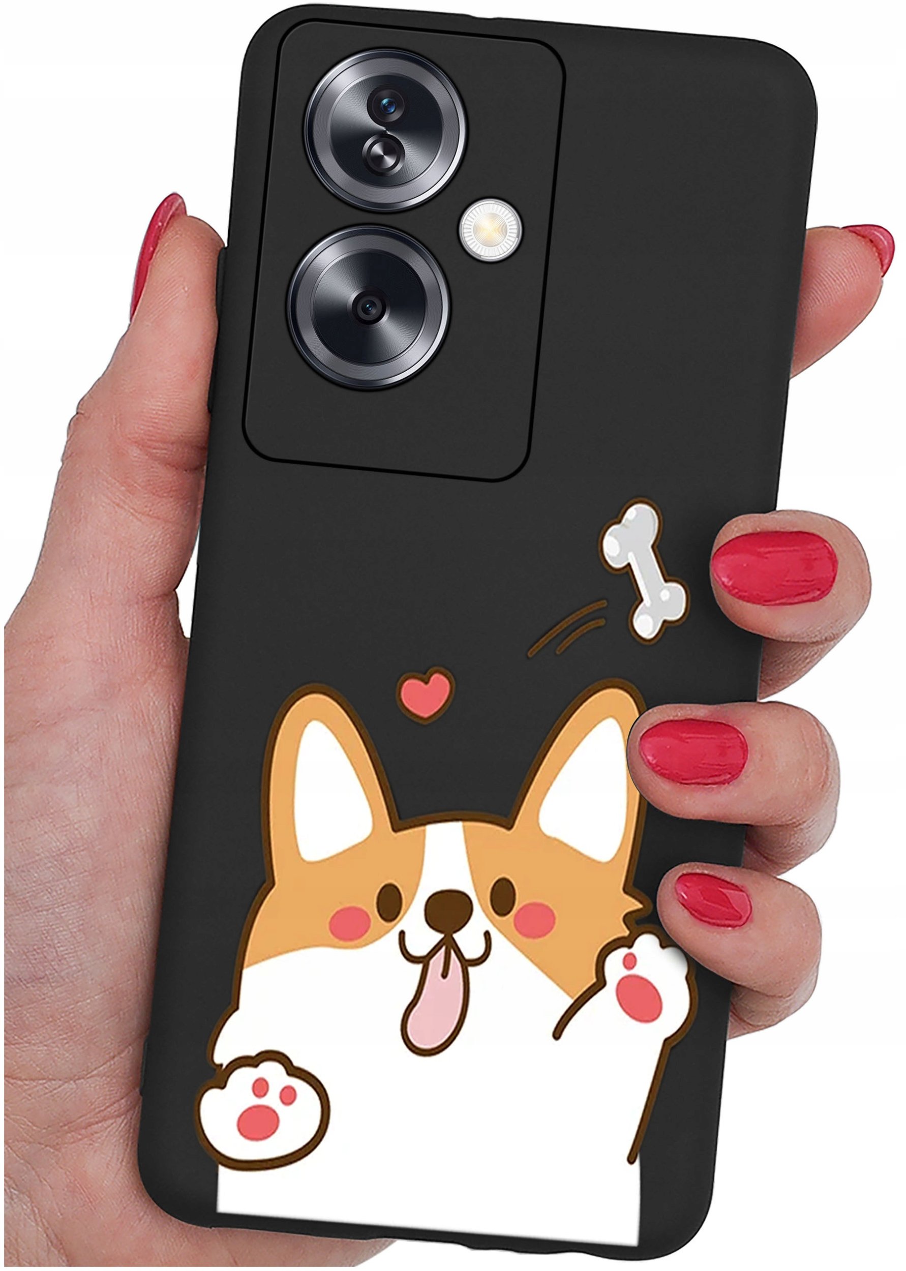 ETUI do Oppo A79 5G WZORY |SILIKONOWE MATT CASE + SZKŁO ochronne 9H