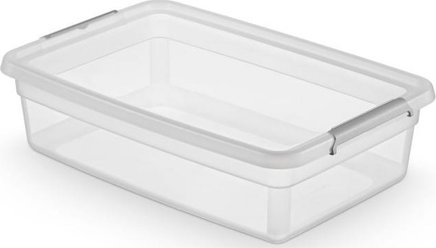 Moxom Pojemnik do przechowywania MOXOM, Basestore, z klipsem, 29l, transparentny