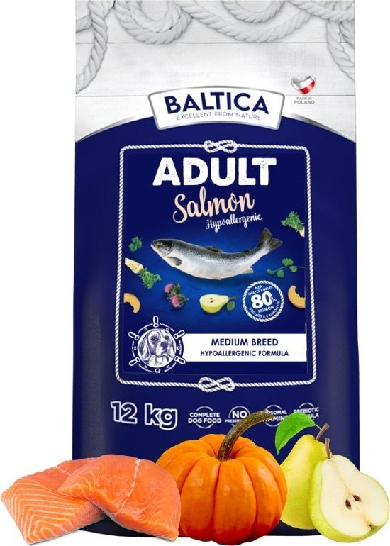 Baltica BALTICA Karma 12kg z łososiem dla psów średnich ras