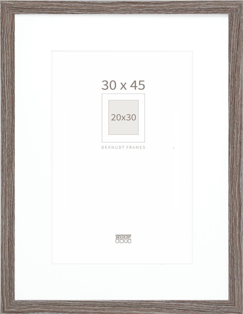 Ramka Deknudt Deknudt S66KH3 P1 30x45 Wood grey oak w. Passepartout
