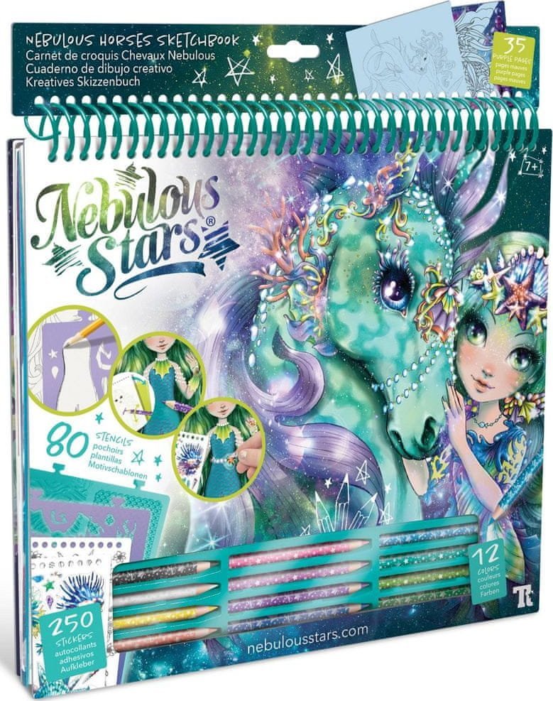 Nebulous Stars Duży Szkicownik z akcesoriami Fantasy Horses