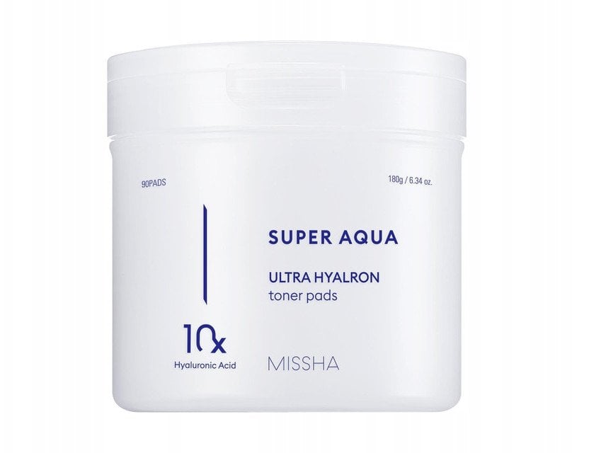 MISSHA_Super Aqua Ultra Hyalron Toner Pads nawilżające płatki do twarzy 90 szt