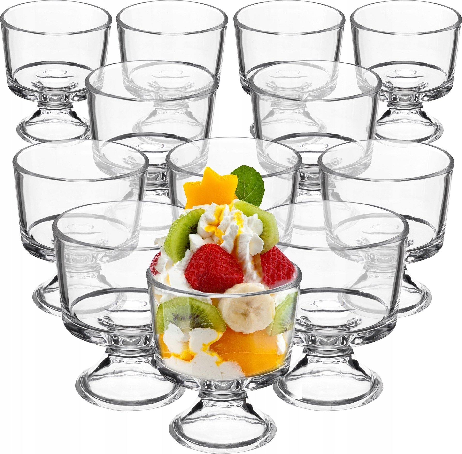 Kadax KADAX Pucharek Do Deserów Lodów 280ml Zestaw 12szt