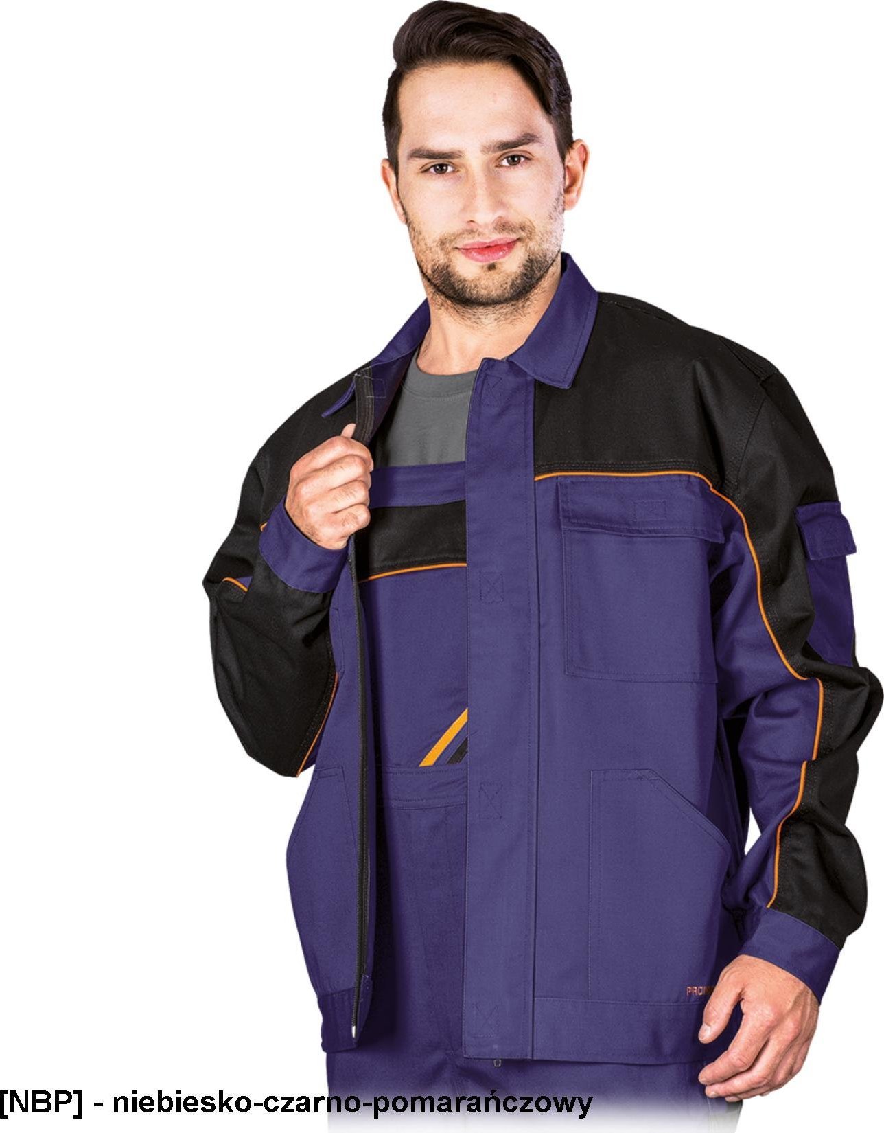 R.E.I.S. PRO-J - BLUZA OCHRONNA - niebiesko-czarno-pomarańczowy 2XL