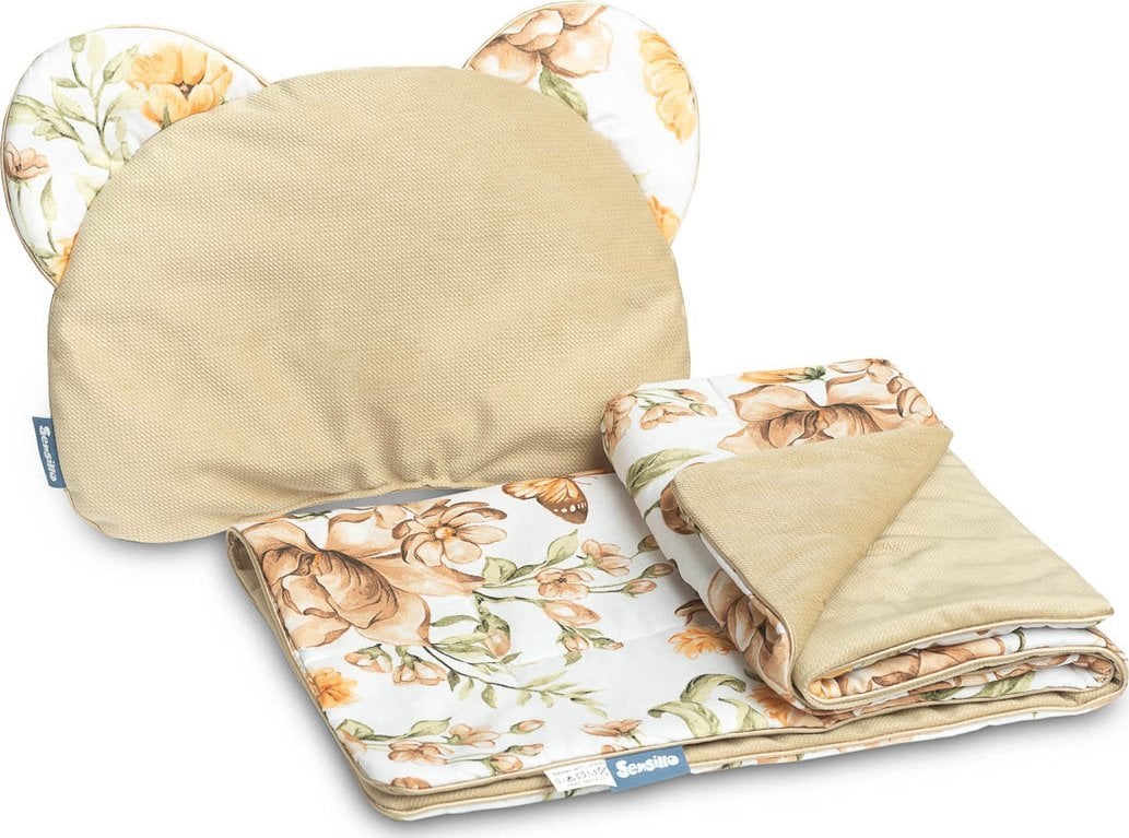 Sensillo KOMPLET DO WÓZKA VELVET SKWER BEŻOWY