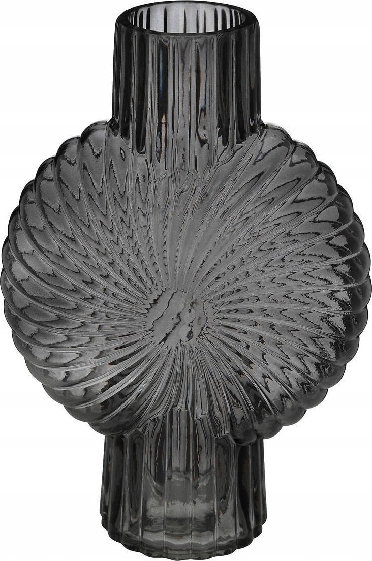 Atmosphera Wazon z barwionego szkła COQUILLAGE, 25 cm