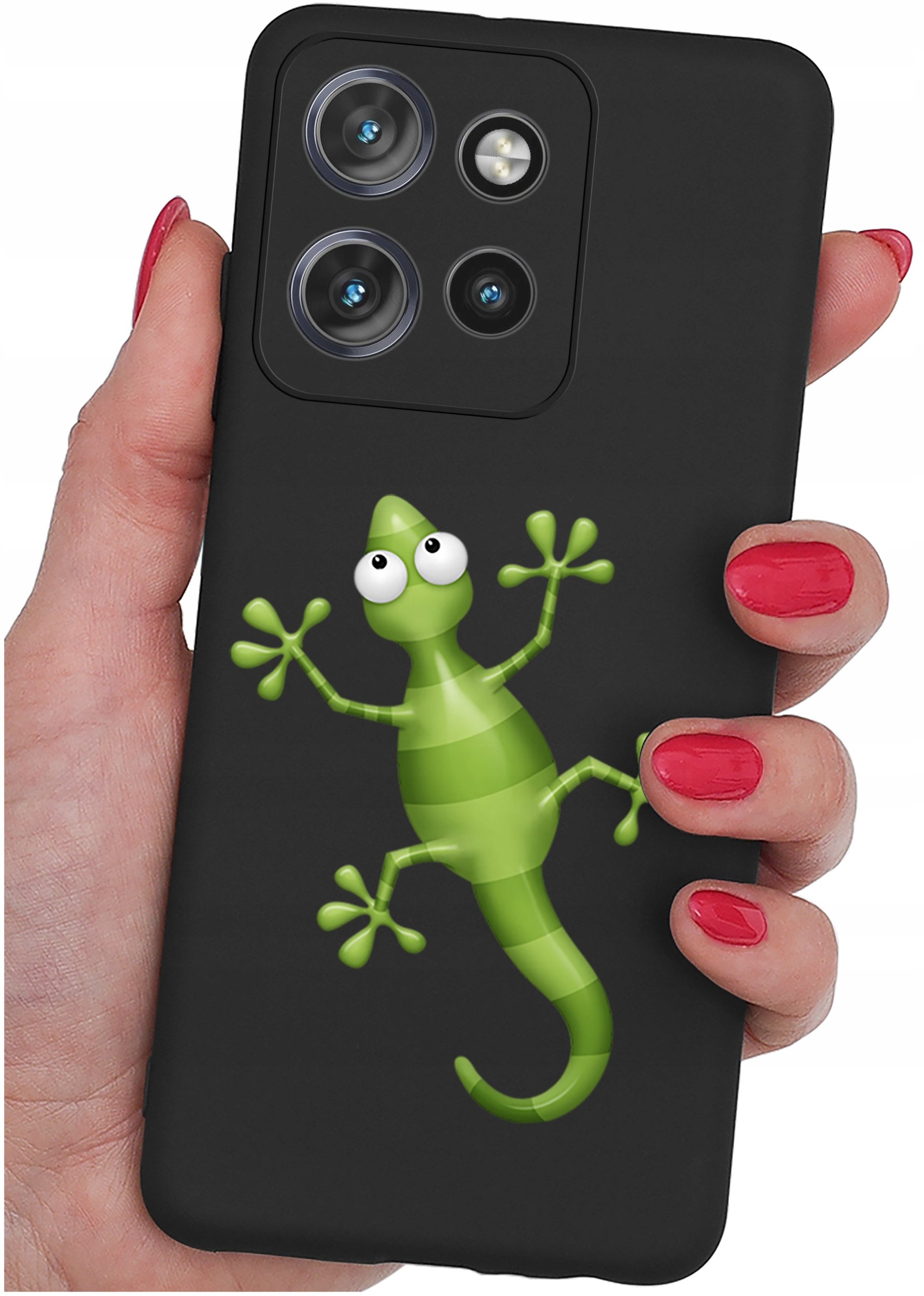 Etui do Motorola Moto EDGE 50 Neo WZORY |SILIKONOWE MATT CASE + SZKŁO 9H