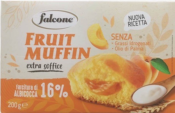 Monroe Babeczki z nadzieniem morelowym Muffin owocowy morelowy 200g - Falcone