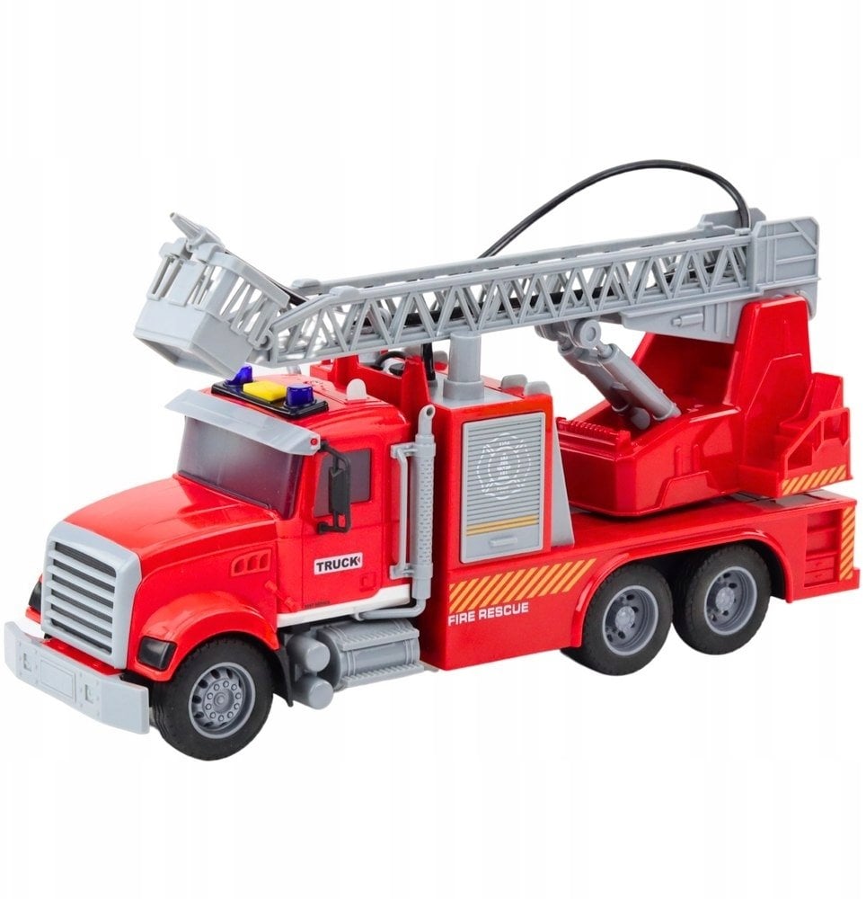 LeanToys Wóz Strażacki z drabiną