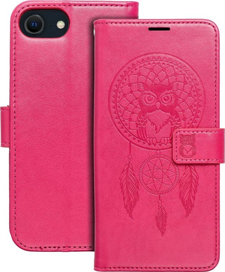 OEM Kabura MEZZO Book do IPHONE 7 / 8 / SE 2020 / SE 2022 łapacz snów magenta