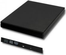 Kieszeń Qoltec na napęd optyczny CD/DVD SATA 12.7mm - USB 2.0 (51866)