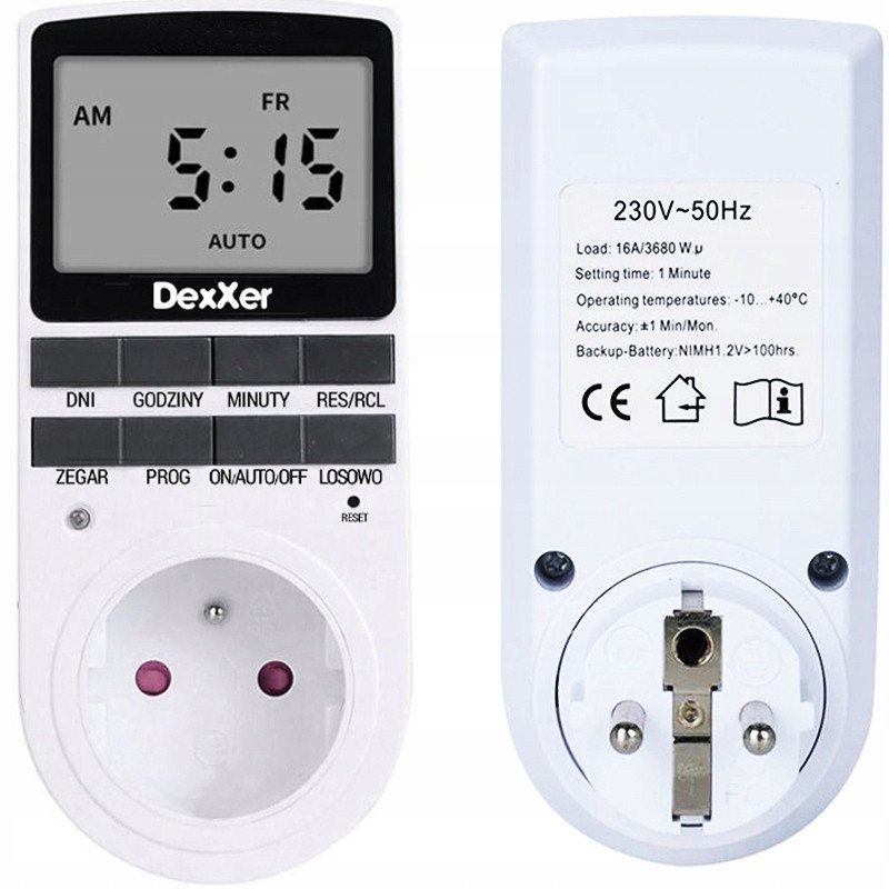 PROGRAMATOR CZASOWY WŁĄCZNIK WYŁĄCZNIK TIMER LCD