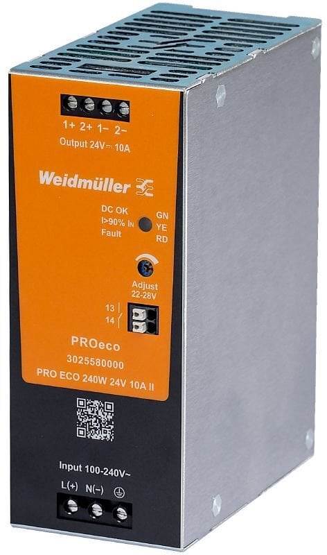 Cabur Zasilacz impulsowy 100-240V AC / 24V DC 240W 10A PRO ECO* gen2 3025580000