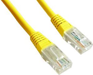 Gembird patch cord RJ45, osłonka zalewana, kat. 5e, UTP, 2m, żółty (PP12-2M/Y)