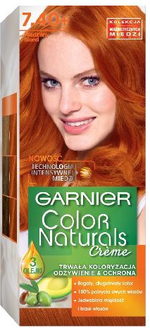 Garnier Color Naturals Krem koloryzujący nr 7.40 Miedziany Blond